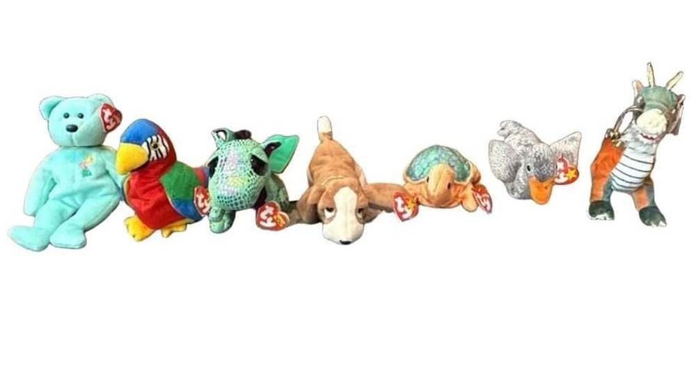 Ty Beanie Babies Plush Lot of 7 With Tags